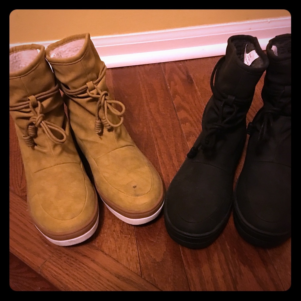 Two lovely boots for sale.